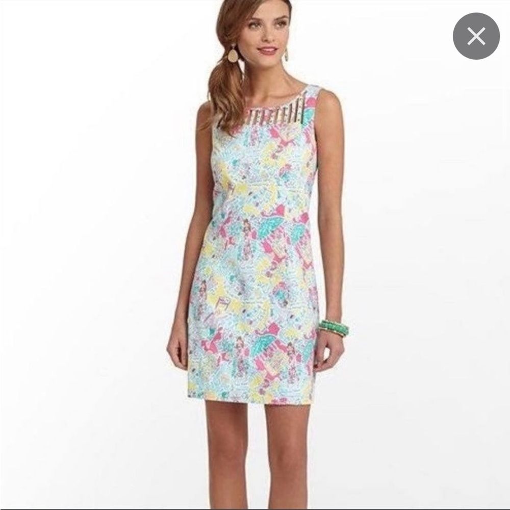 Lilly Pulitzer Camden Shift Dress in In the Beginning print